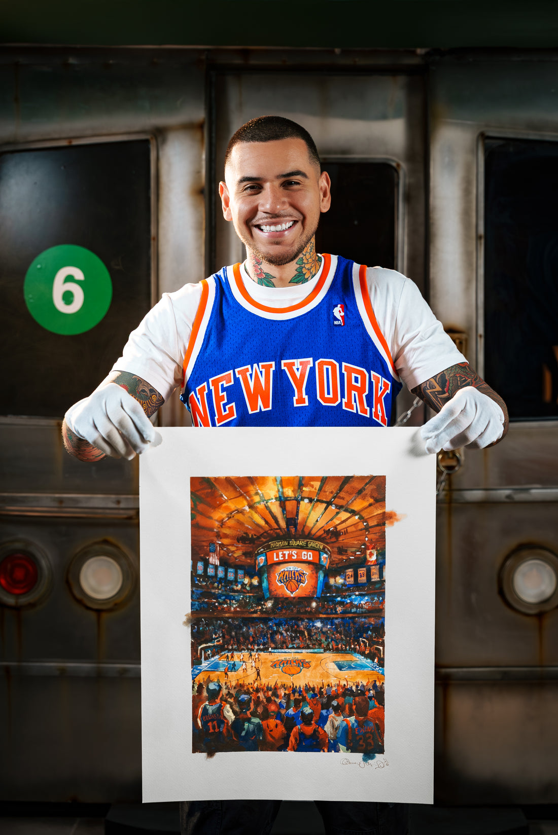 NEW YORK CITY - NY KNICKS - WATERCOLOR PRINT (LIMITED EDITION)