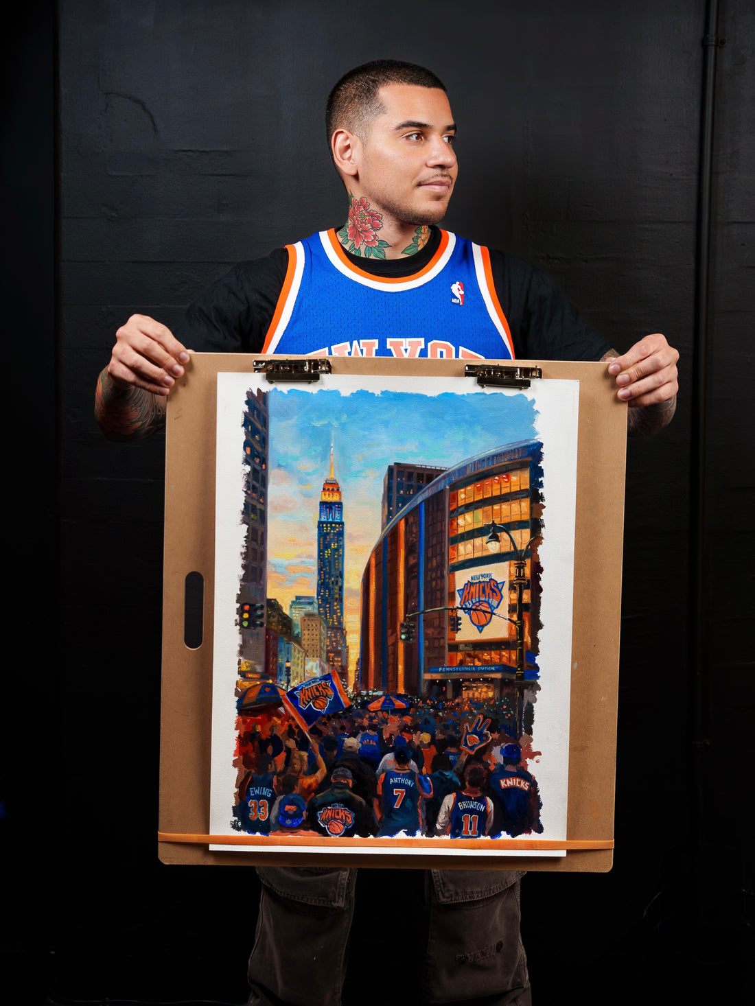 NEW YORK CITY - KNICKS FOREVER - OIL PAINTING PRINT (OPEN EDITION)