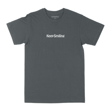 Keep Smiling Wordmark - T-Shirt (Subway Line)