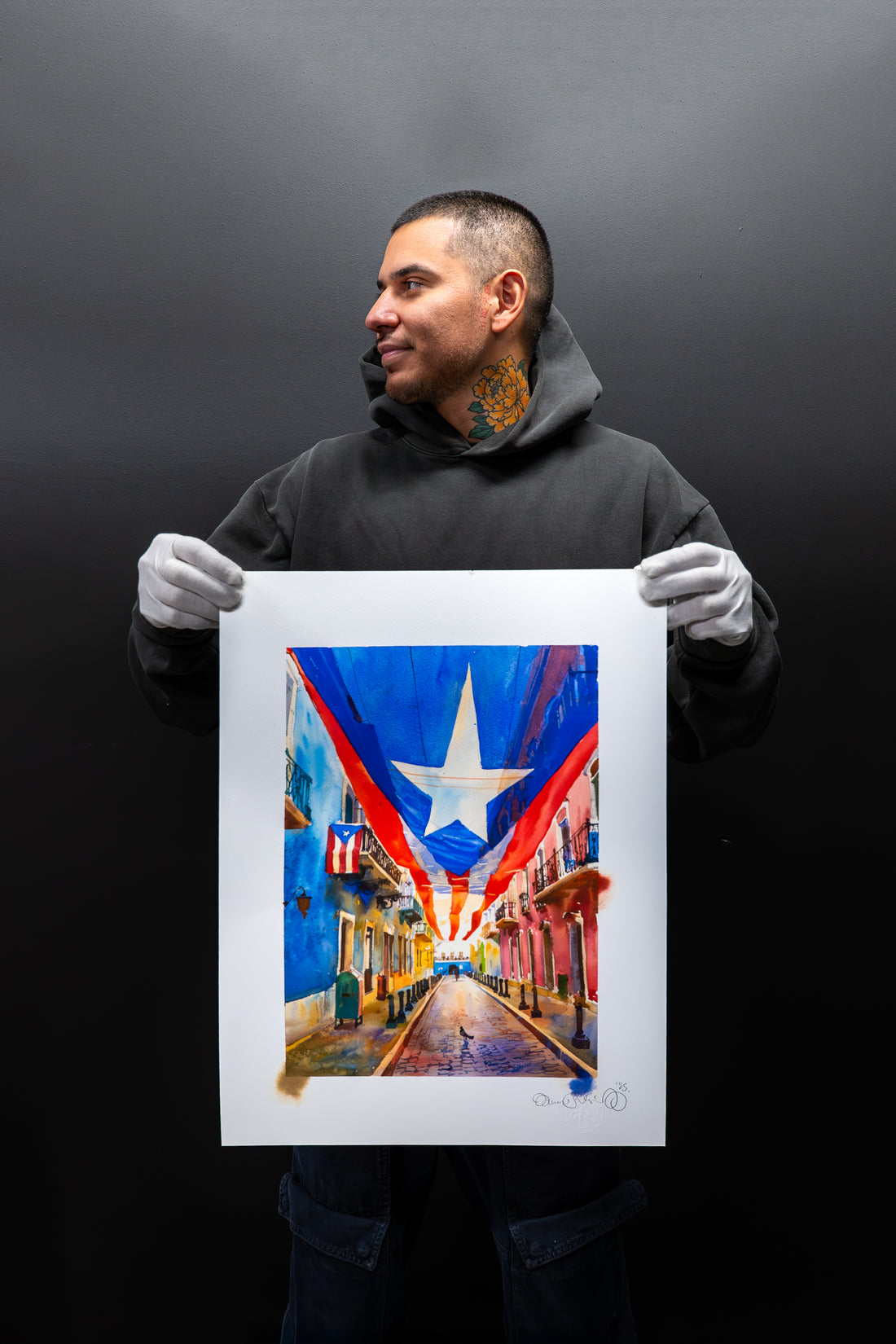 PUERTO RICO - LA BANDERA BORICUA - WATERCOLOR PRINT (LIMITED EDITION)